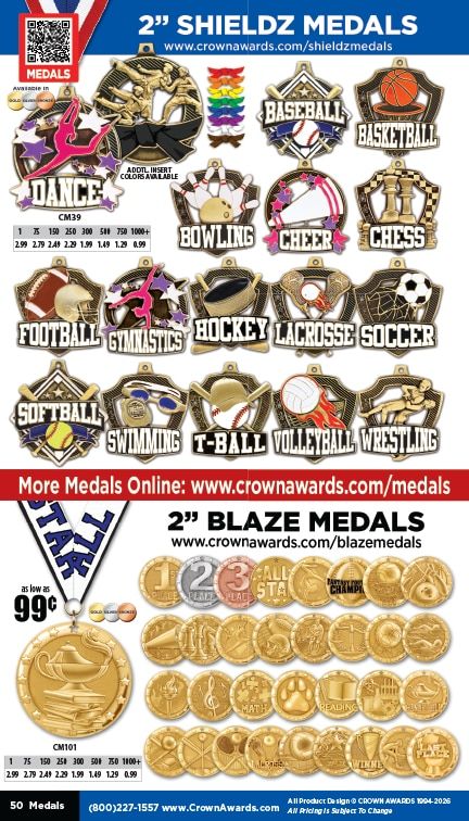 Crown Awards Catalog Weekly Ad December 31, 2025 - December 31, 2026