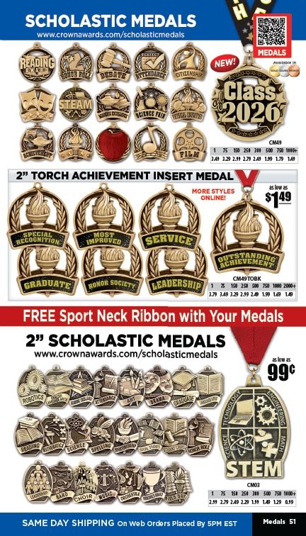 Crown Awards Catalog Weekly Ad December 31, 2025 - December 31, 2026