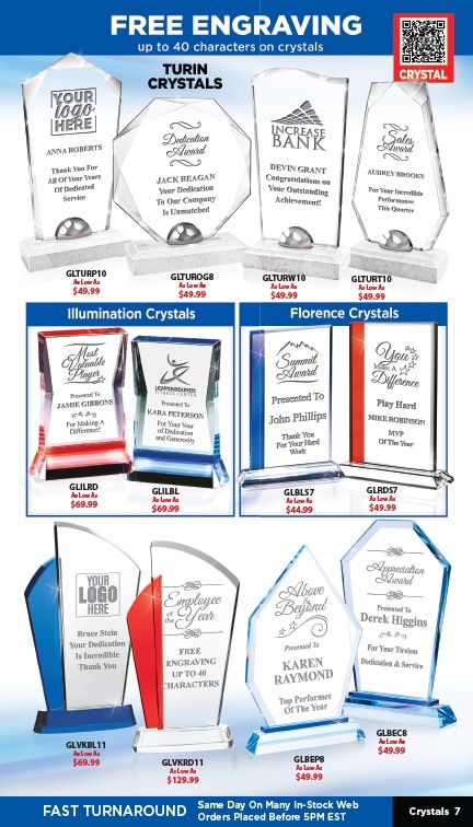 Crown Awards Catalog Weekly Ad December 31, 2025 - December 31, 2026