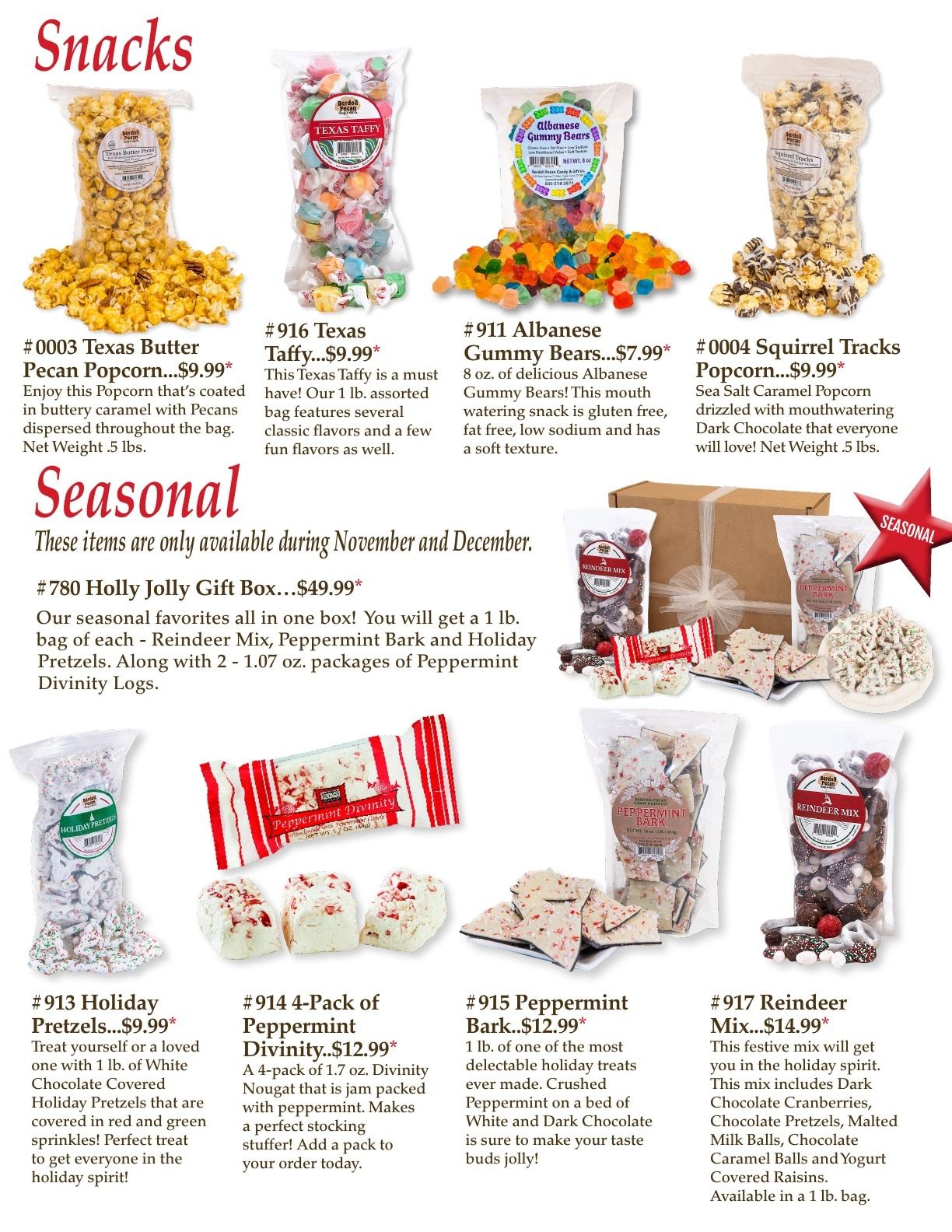 Berdoll Pecan Farm 2025-2026 Catalog Weekly Ad August 31, 2025 - December 31, 2026
