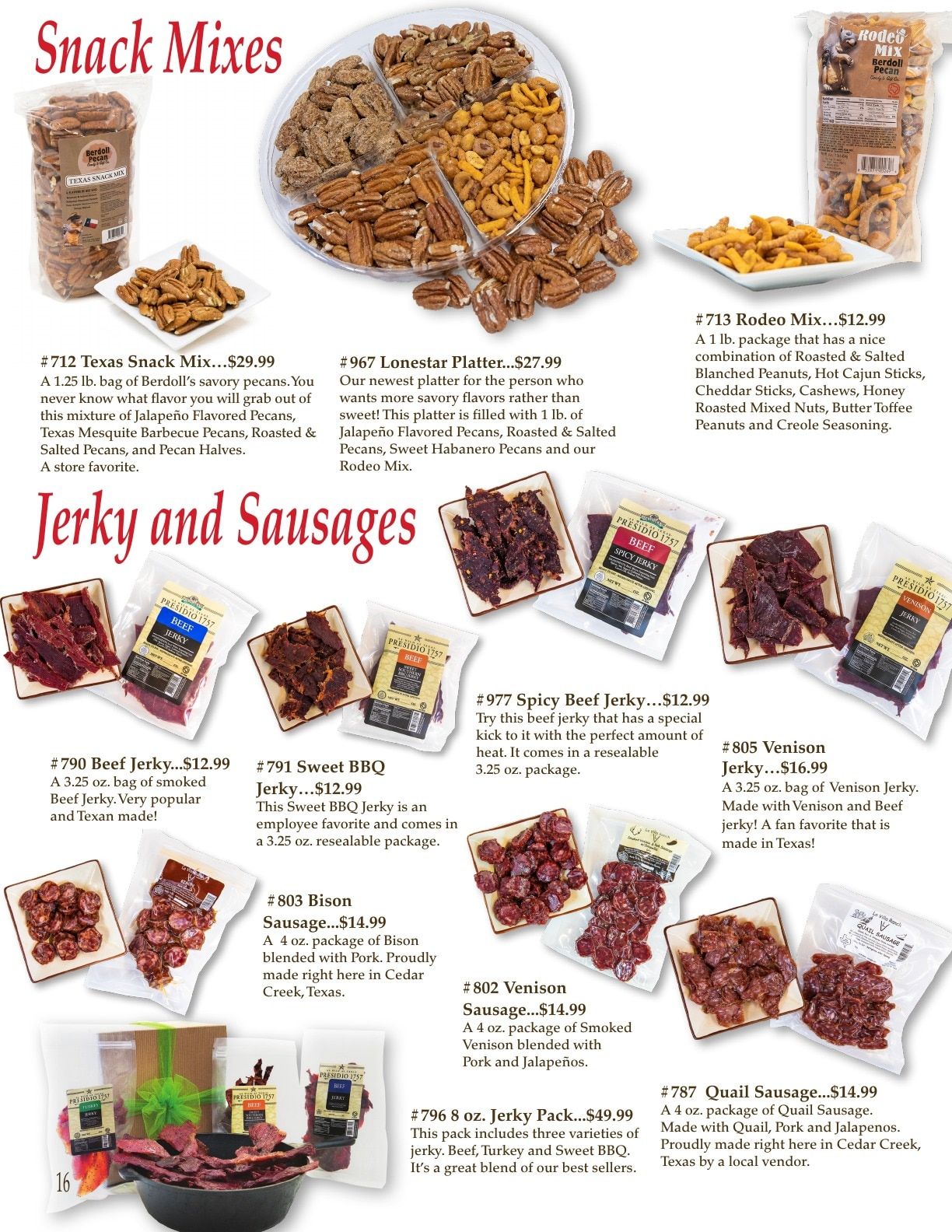 Berdoll Pecan Farm 2025-2026 Catalog Weekly Ad August 31, 2025 - December 31, 2026
