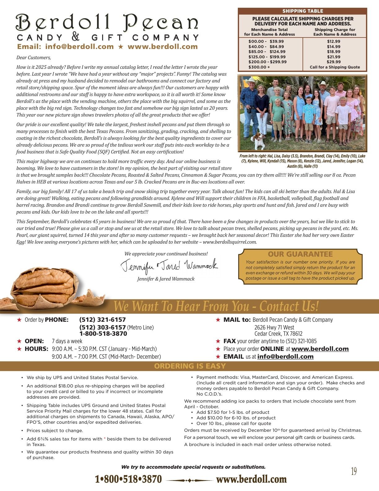 Berdoll Pecan Farm 2025-2026 Catalog Weekly Ad August 31, 2025 - December 31, 2026
