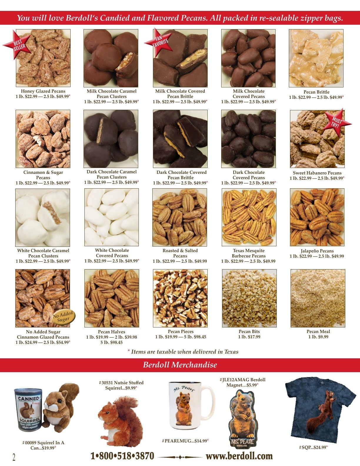 Berdoll Pecan Farm 2025-2026 Catalog Weekly Ad August 31, 2025 - December 31, 2026