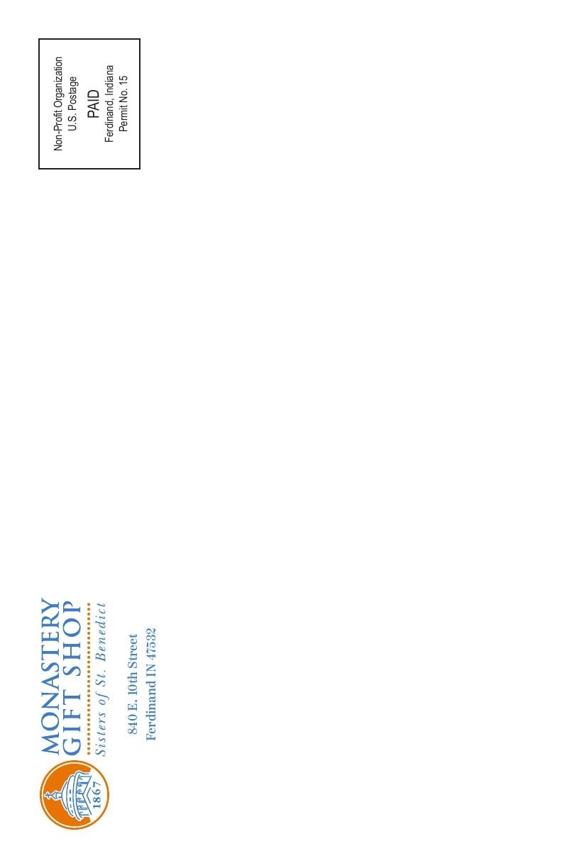 Monastery Gift Shop Catalog Weekly Ad September 7, 2025 - December 31, 2026