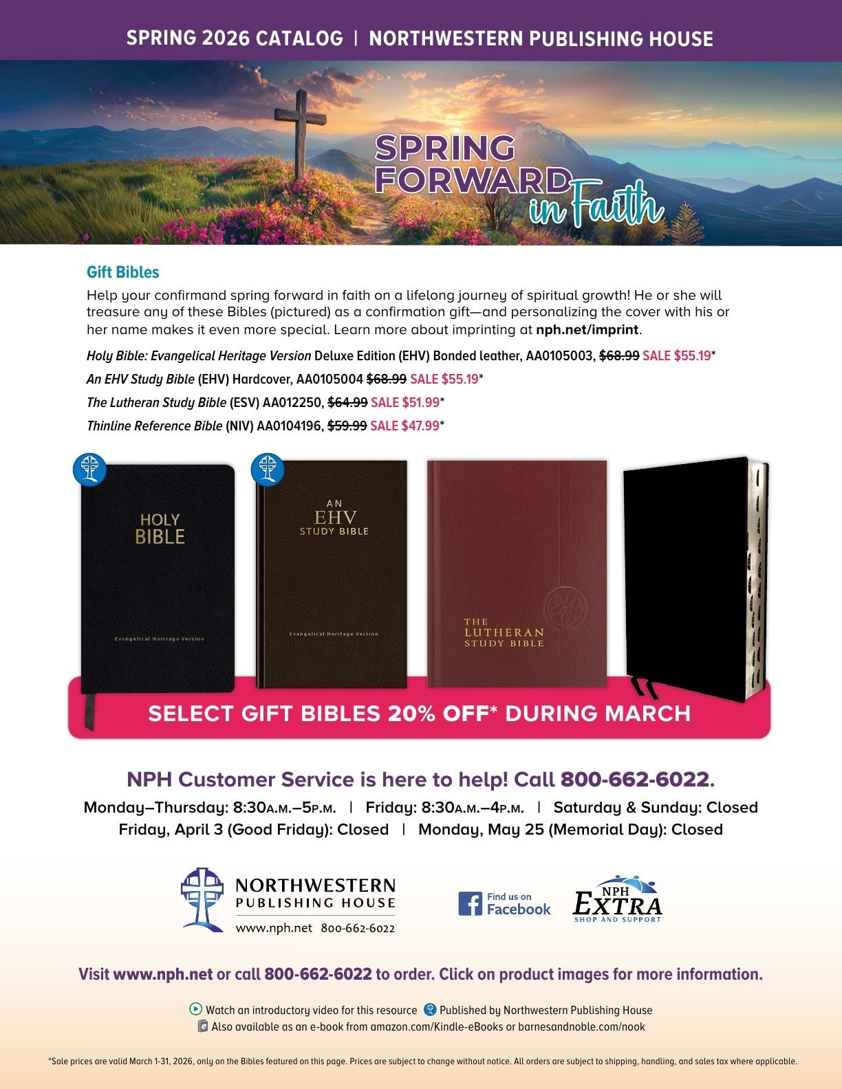 Northwestern Publishing House Spring Catalog Weekly Ad March 1, 2026 - February 28, 2027