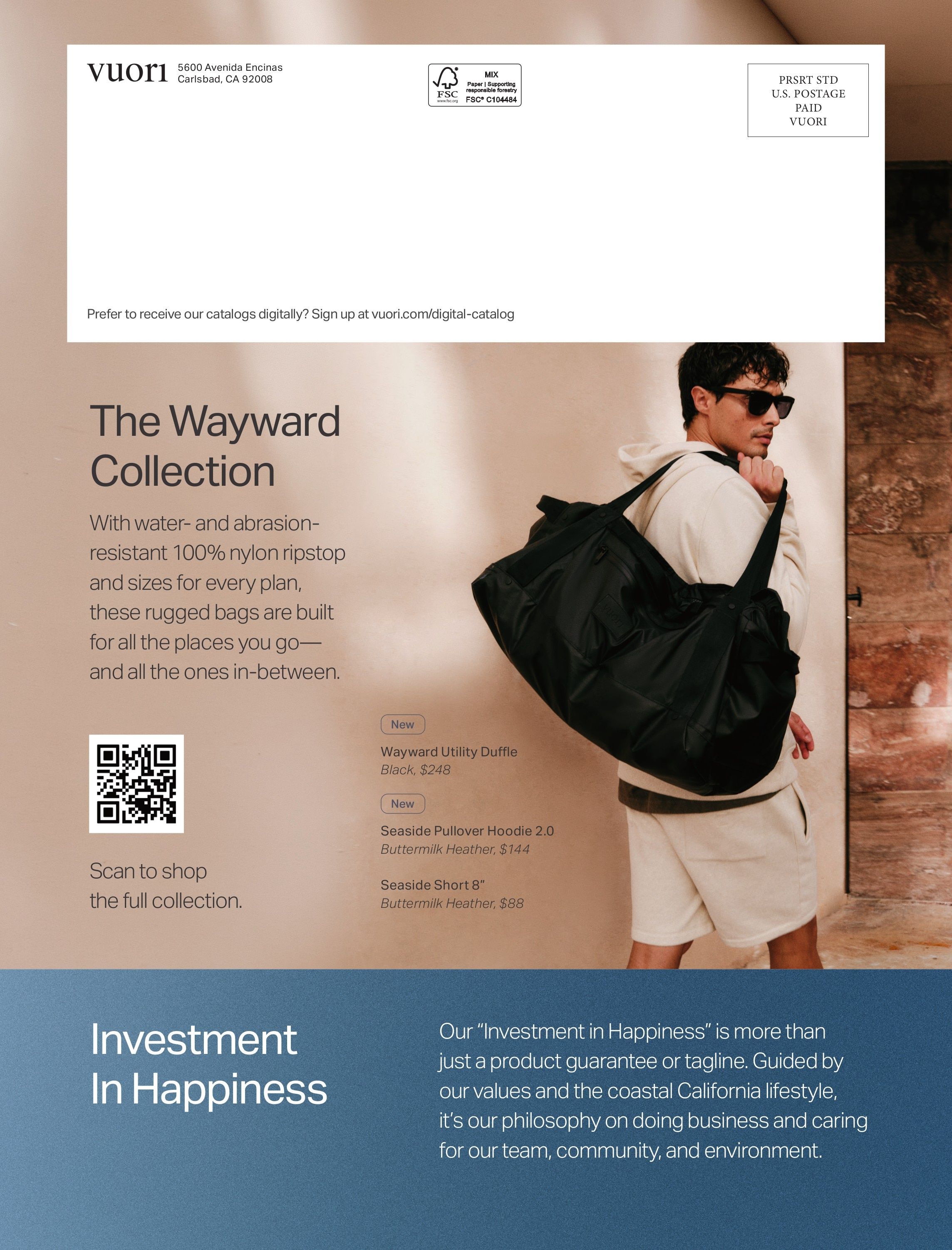Vuori Fall Catalog Weekly Ad August 1 - November 30, 2026