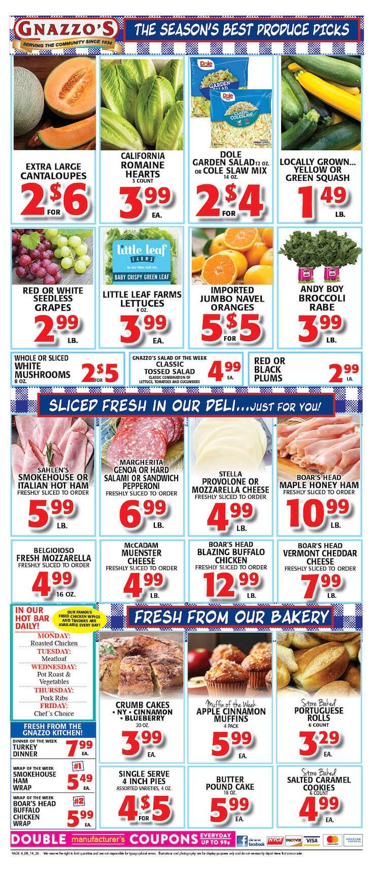 Gnazzo's Food Center Weekly Ad August 12 - 18, 2026