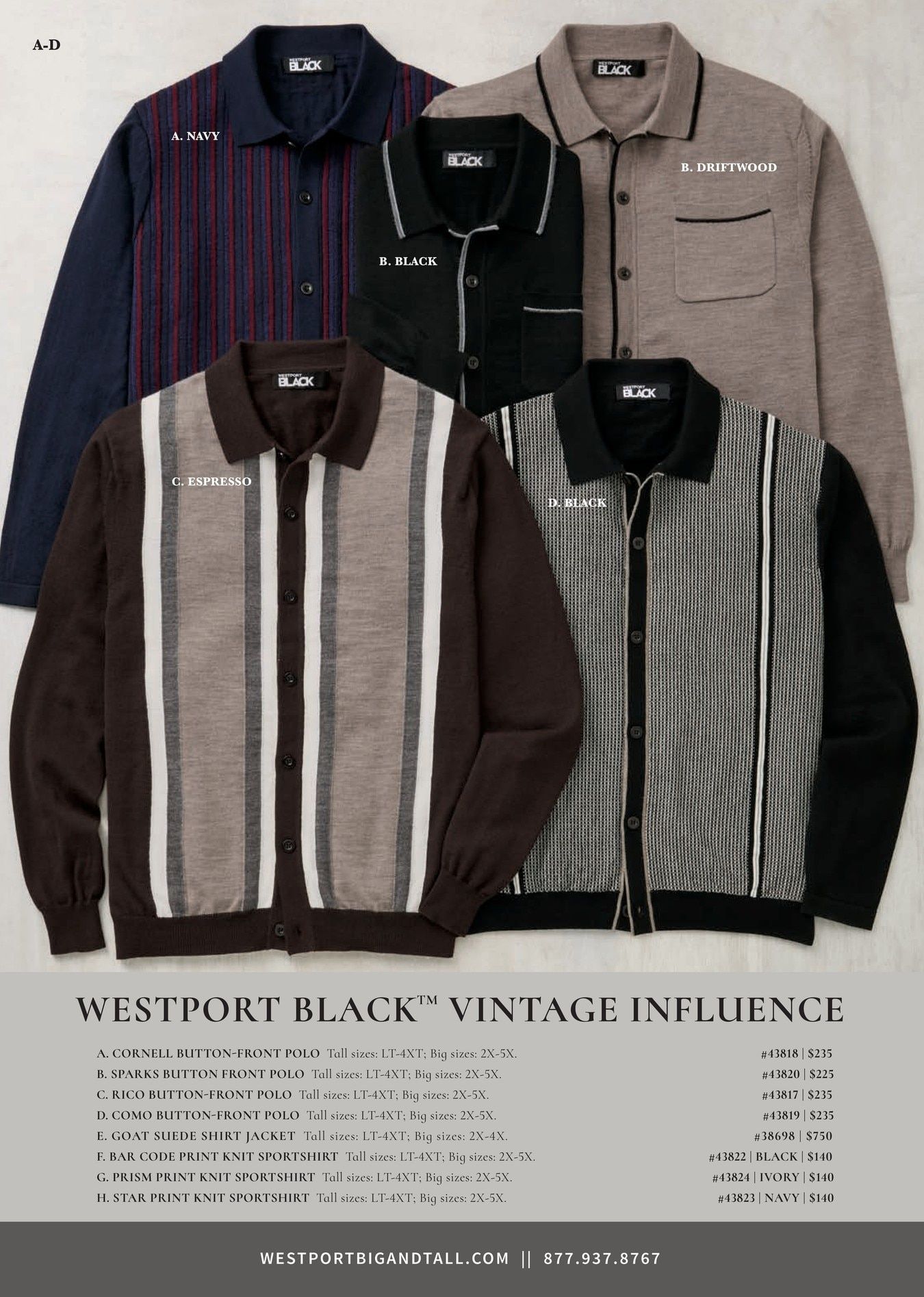Westport Big & Tall Fall Catalog Weekly Ad August 4 - November 30, 2026