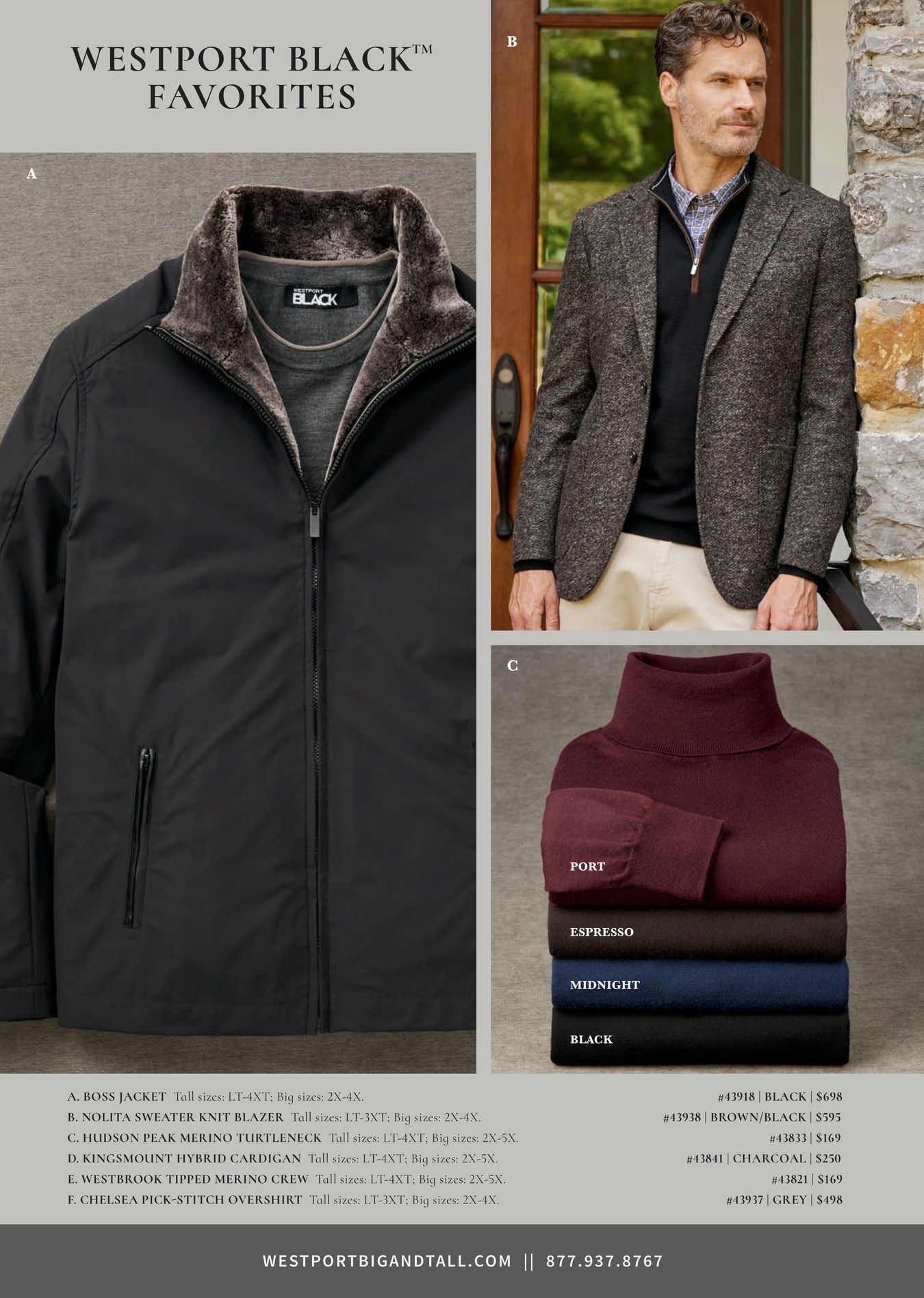 Westport Big & Tall Fall Catalog Weekly Ad August 4 - November 30, 2026