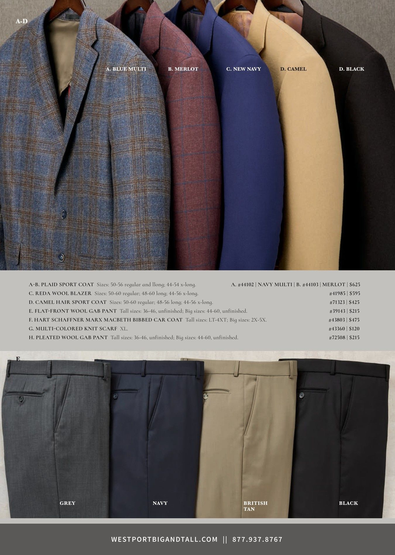 Westport Big & Tall Fall Catalog Weekly Ad August 4 - November 30, 2026