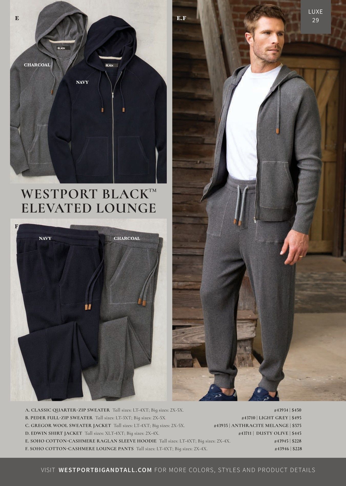 Westport Big & Tall Fall Catalog Weekly Ad August 4 - November 30, 2026