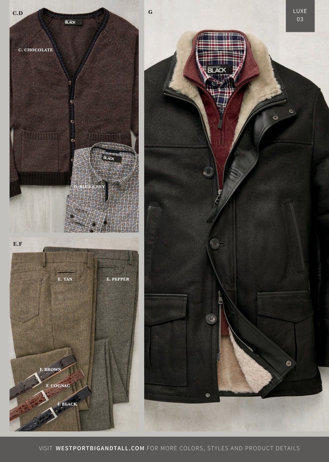 Westport Big & Tall Fall Catalog Weekly Ad August 4 - November 30, 2026