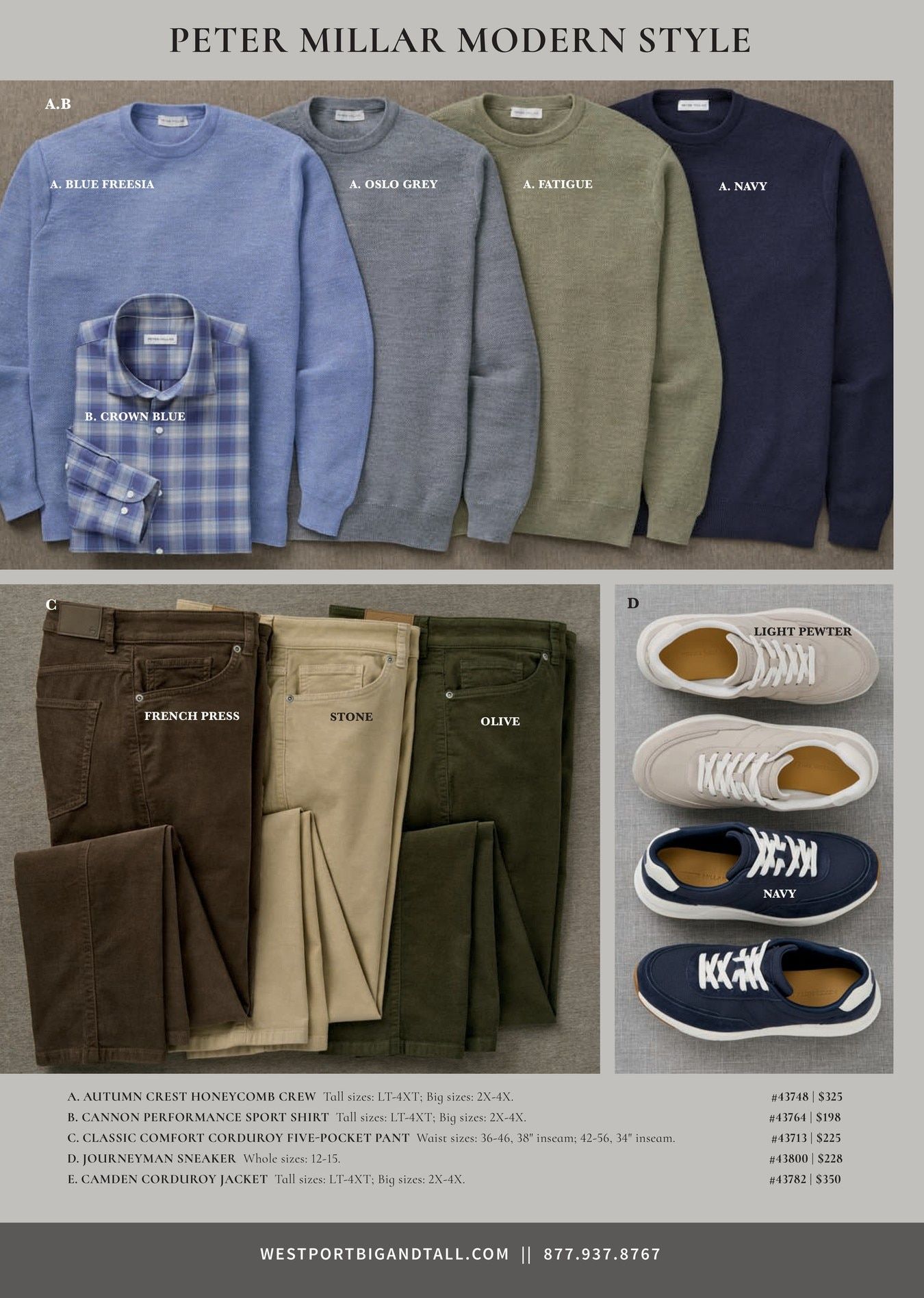 Westport Big & Tall Fall Catalog Weekly Ad August 4 - November 30, 2026