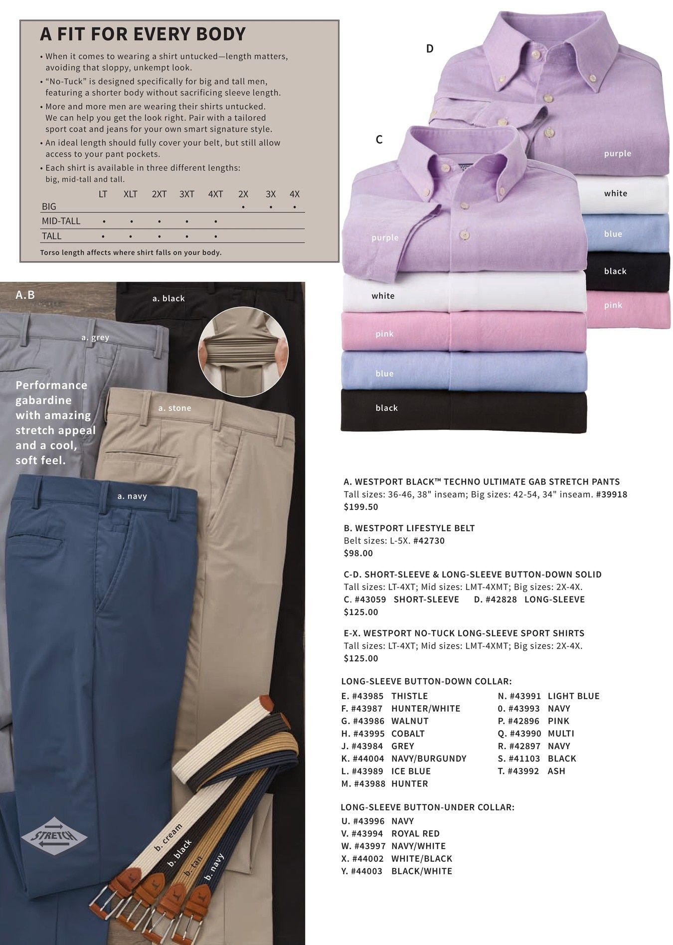 Westport Big & Tall Fall Catalog Weekly Ad August 4 - November 30, 2026