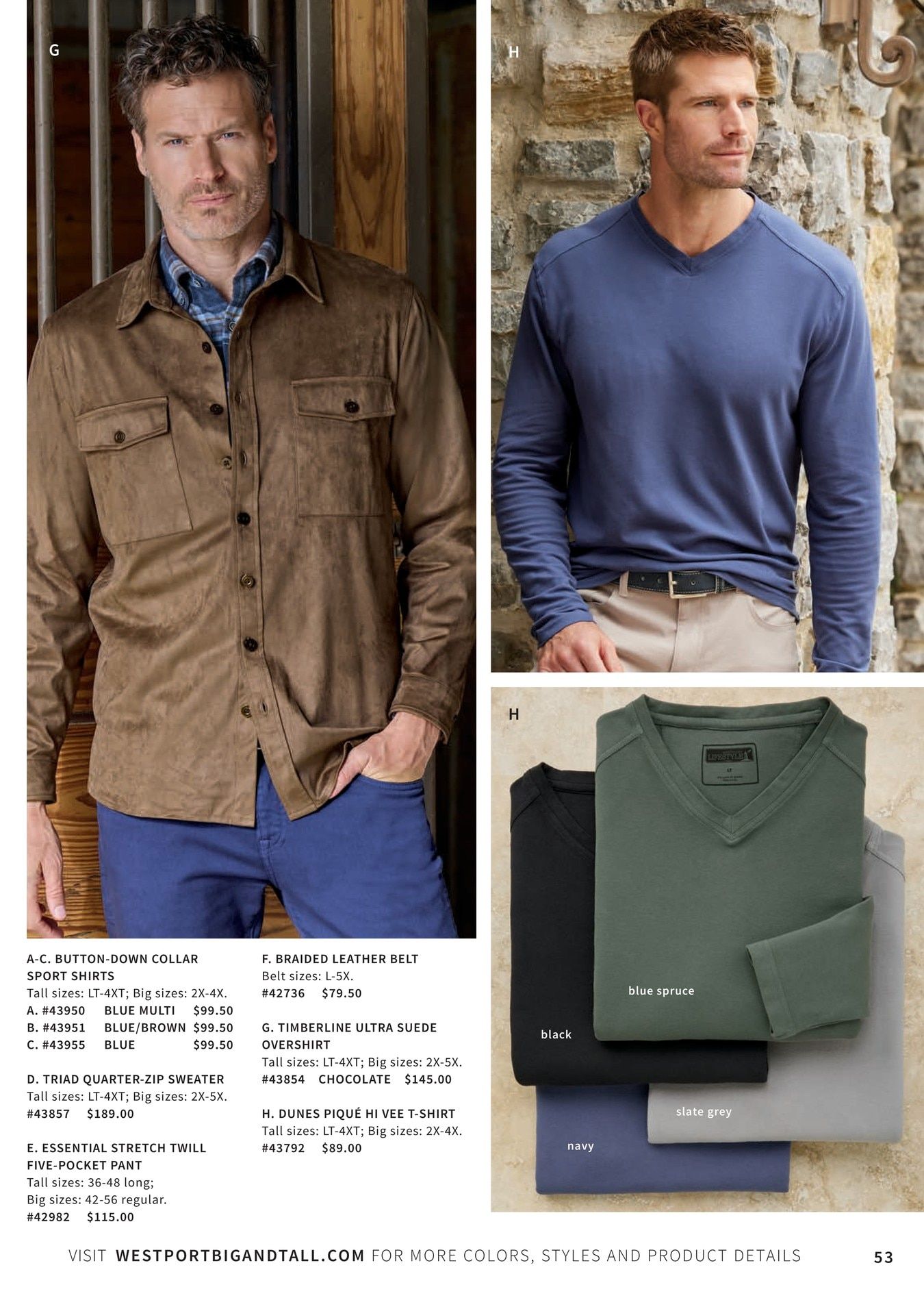 Westport Big & Tall Fall Catalog Weekly Ad August 4 - November 30, 2026
