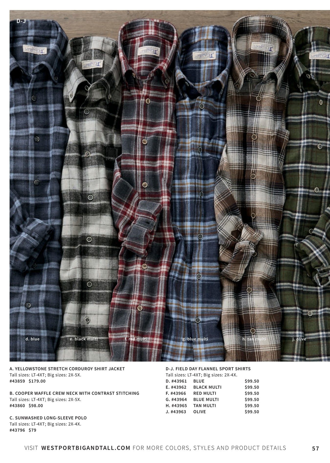 Westport Big & Tall Fall Catalog Weekly Ad August 4 - November 30, 2026