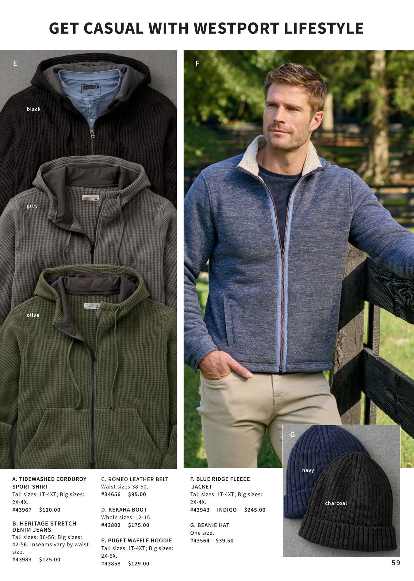 Westport Big & Tall Fall Catalog Weekly Ad August 4 - November 30, 2026