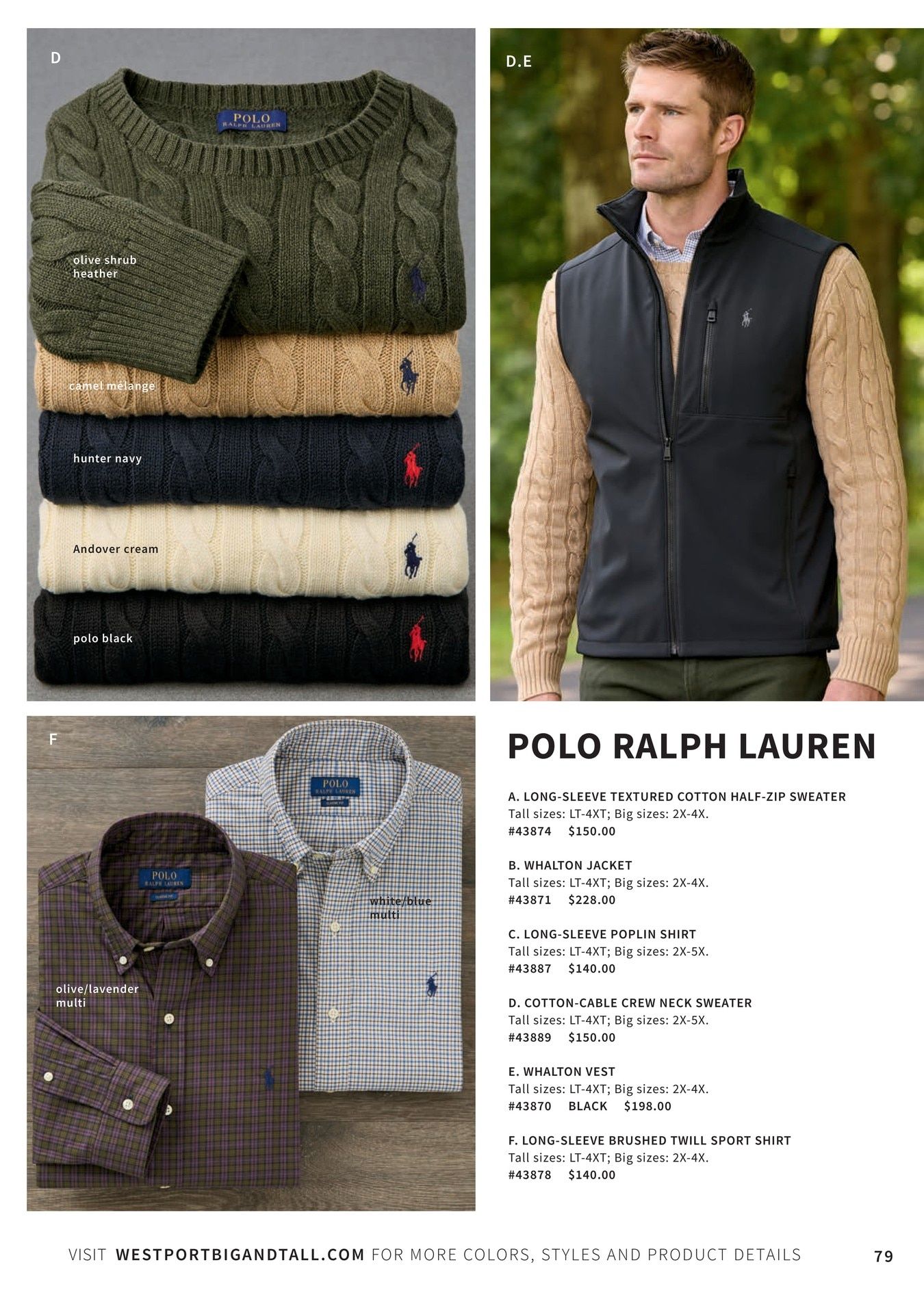 Westport Big & Tall Fall Catalog Weekly Ad August 4 - November 30, 2026