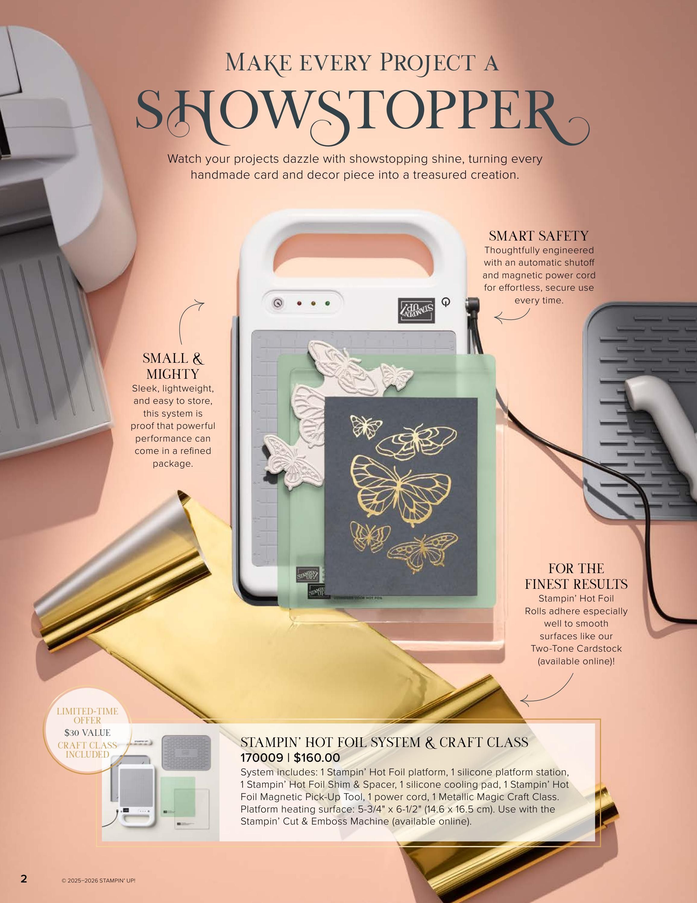 Stampin' Up! Hot Foil Brochure Weekly Ad July 9, 2026 - July 8, 2027
