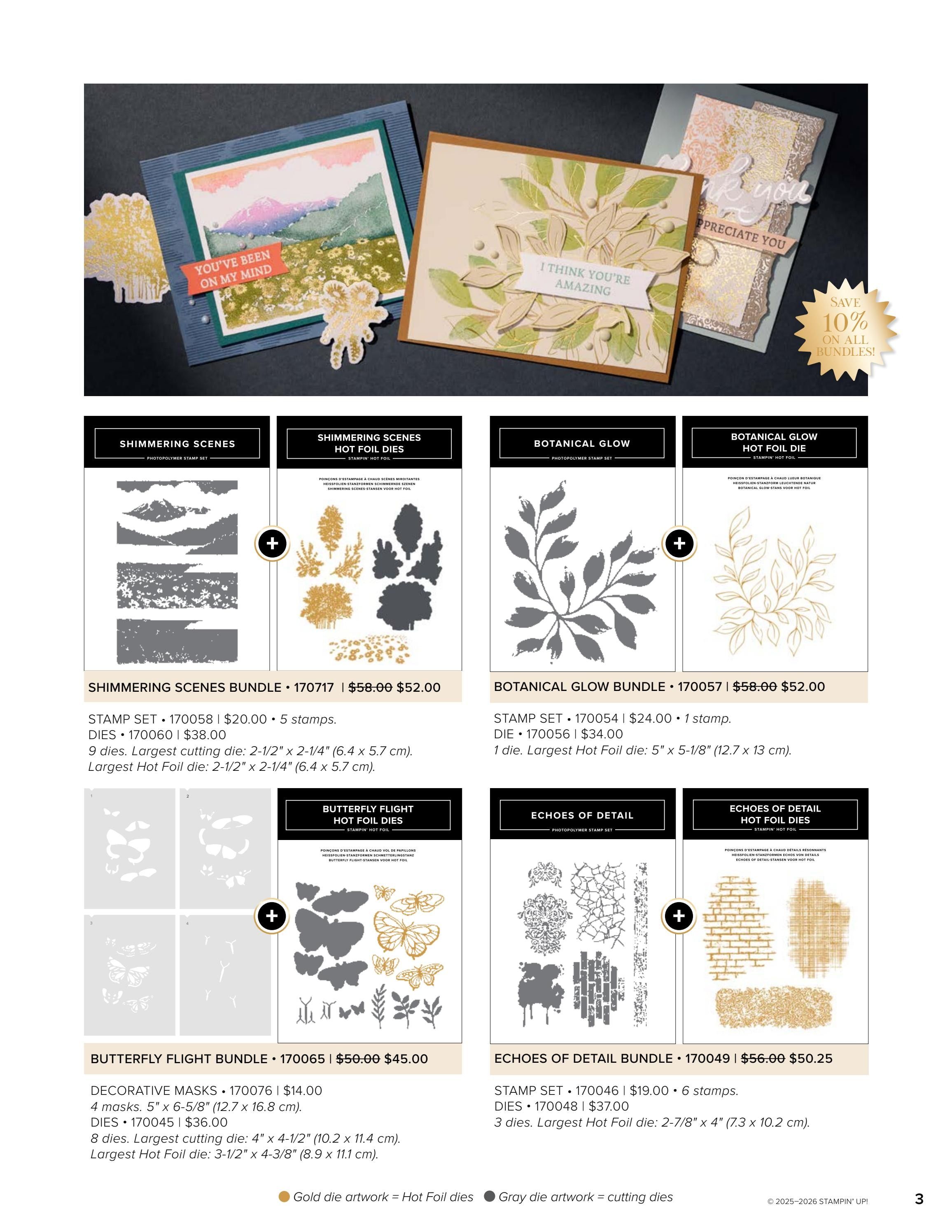 Stampin' Up! Hot Foil Brochure Weekly Ad July 9, 2026 - July 8, 2027