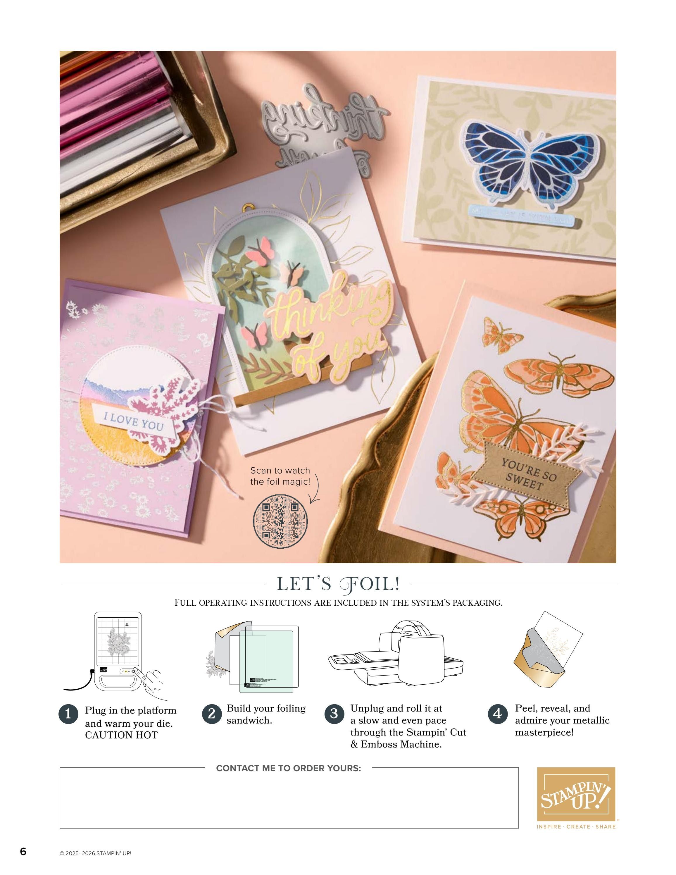 Stampin' Up! Hot Foil Brochure Weekly Ad July 9, 2026 - July 8, 2027