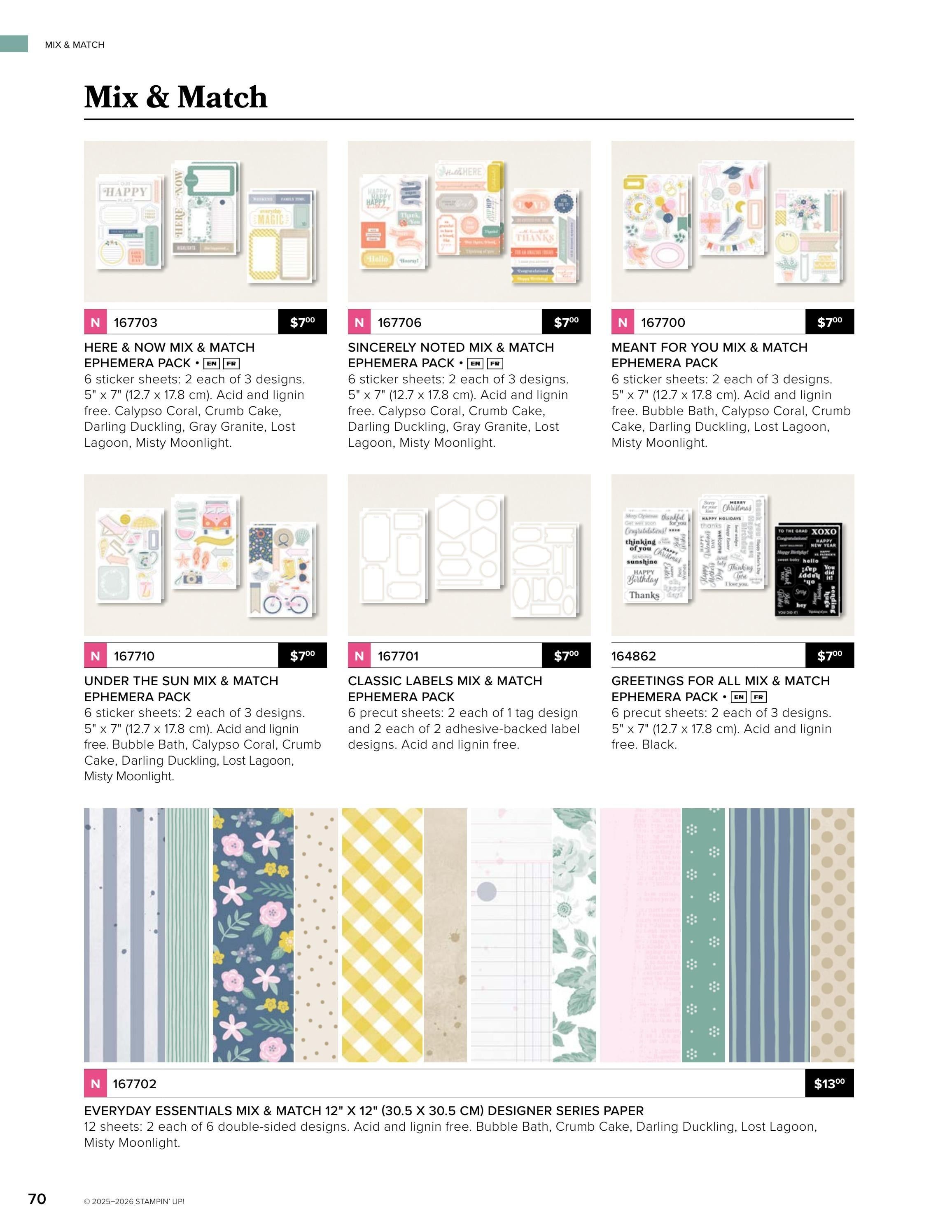 Stampin' Up! May-August Catalog Weekly Ad May 5 - August 31, 2026