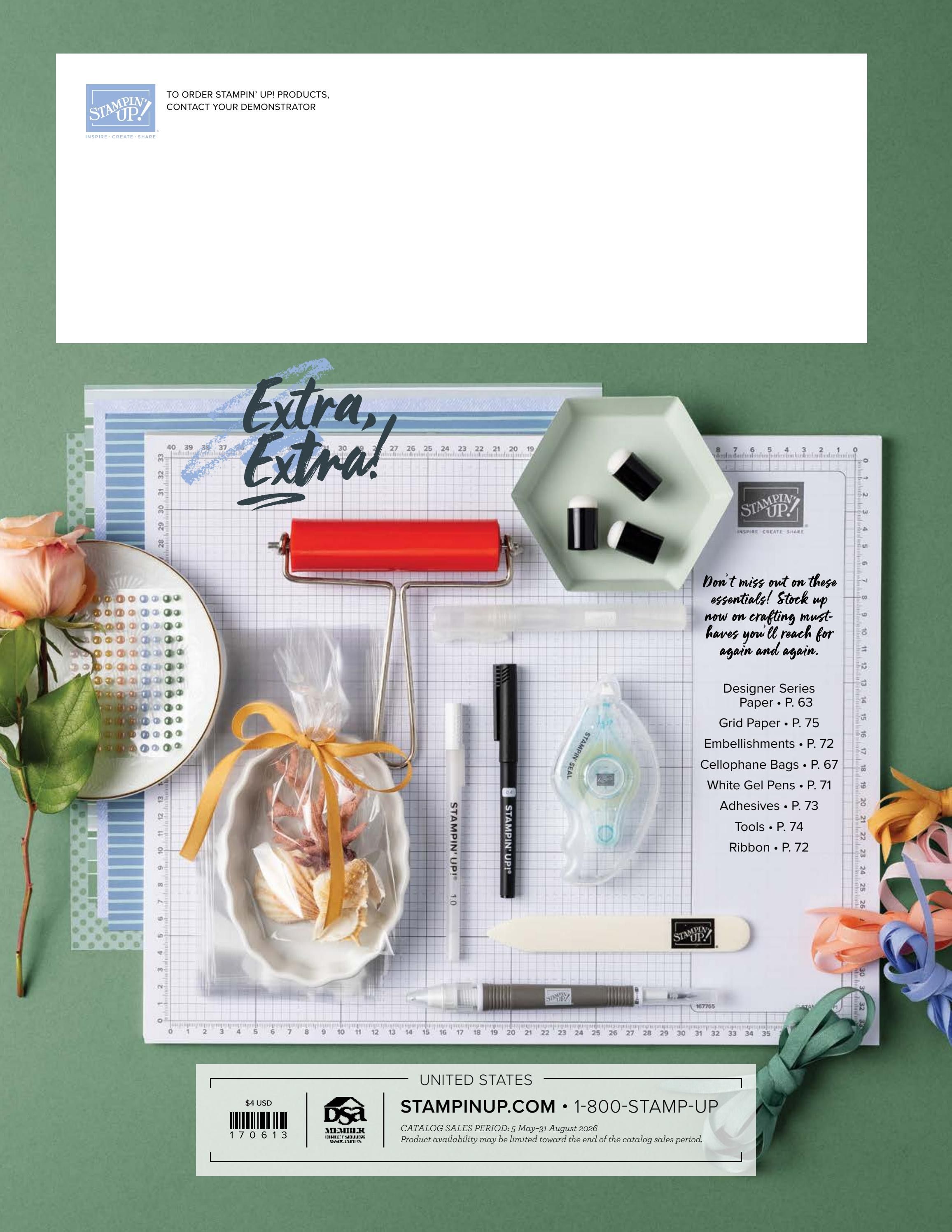 Stampin' Up! May-August Catalog Weekly Ad May 5 - August 31, 2026