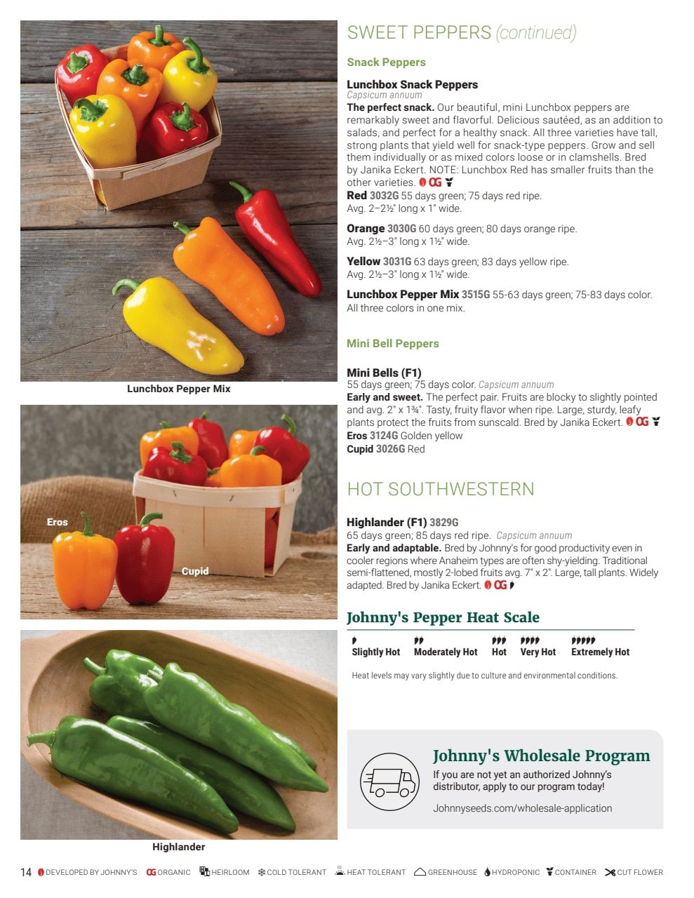 Johnny's Selected Seeds Domestic Wholesale Catalog Weekly Ad January 1 - December 31, 2026