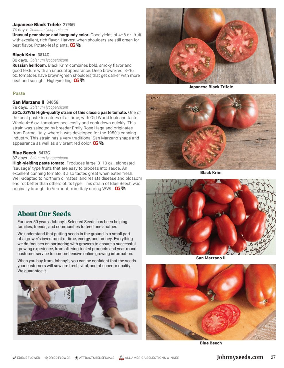 Johnny's Selected Seeds Domestic Wholesale Catalog Weekly Ad January 1 - December 31, 2026