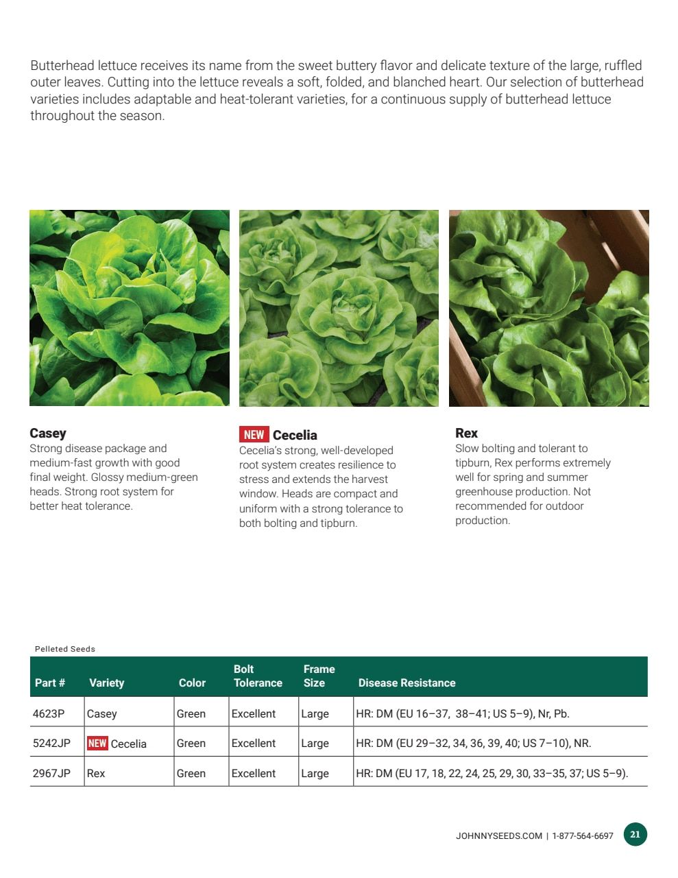 Johnny's Selected Seeds Hydroponic Head Lettuce Catalog Weekly Ad January 1 - December 31, 2026