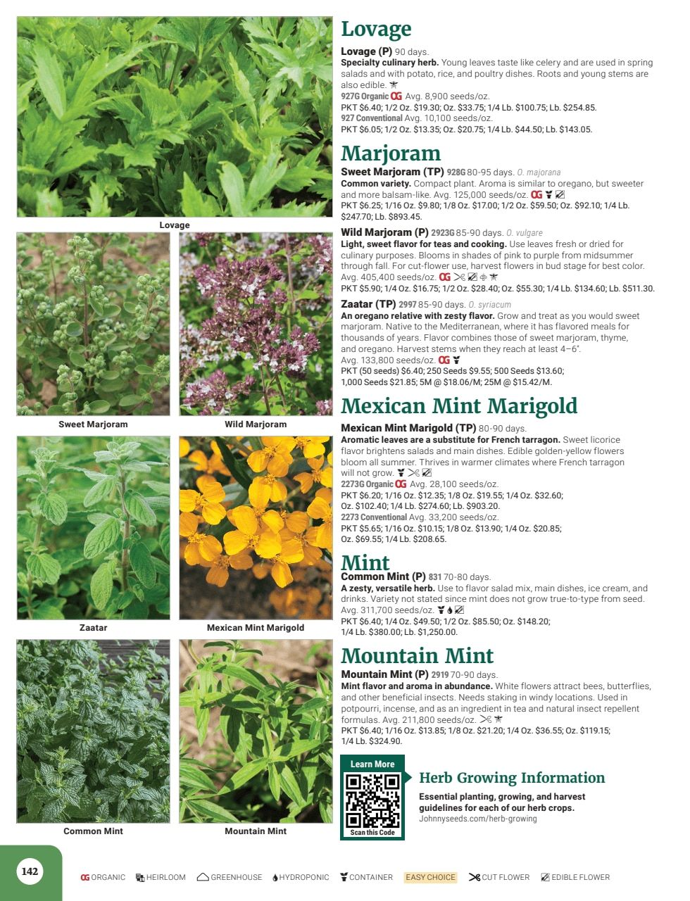 Johnny's Selected Seeds Master Catalog Weekly Ad January 1 - December 31, 2026