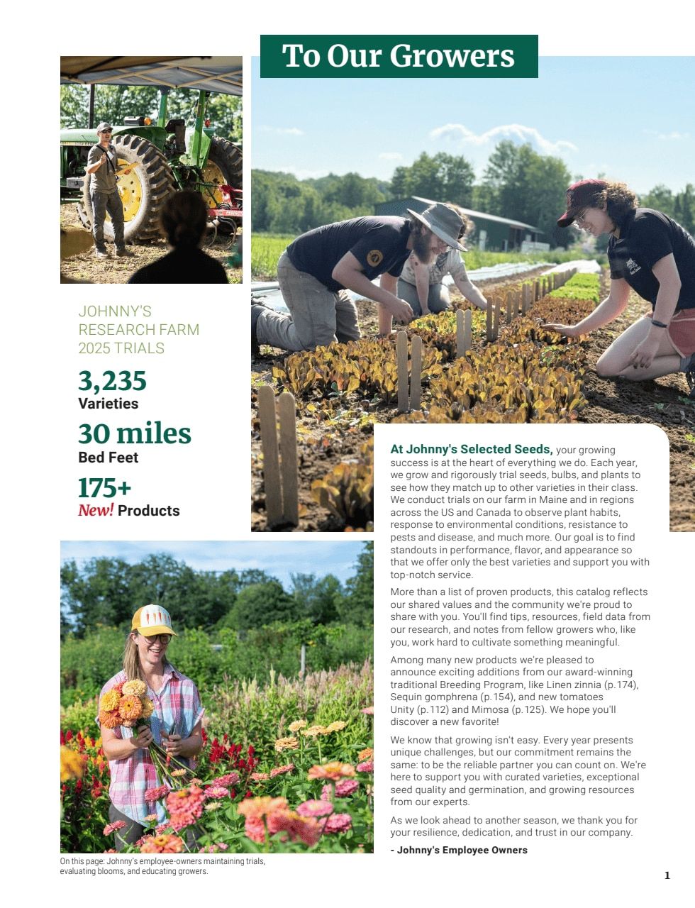 Johnny's Selected Seeds Master Catalog Weekly Ad January 1 - December 31, 2026