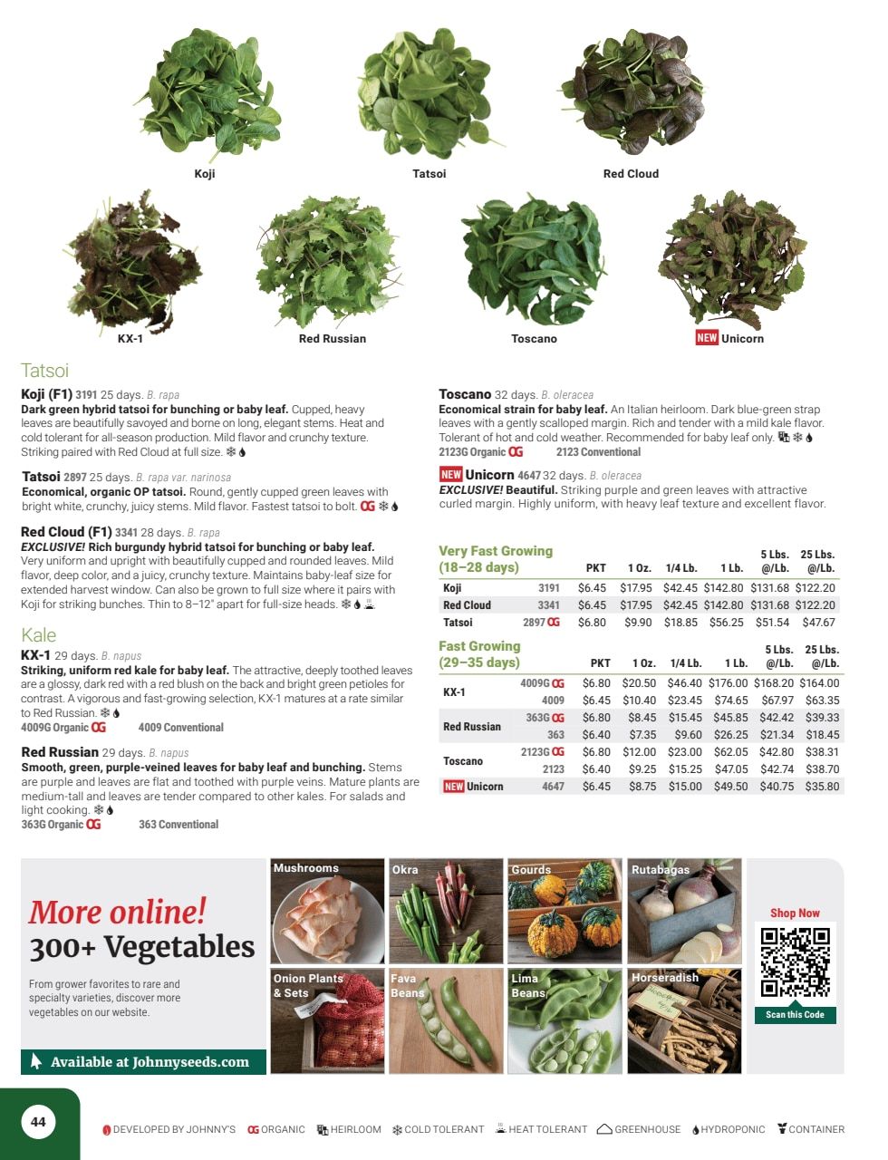 Johnny's Selected Seeds Master Catalog Weekly Ad January 1 - December 31, 2026