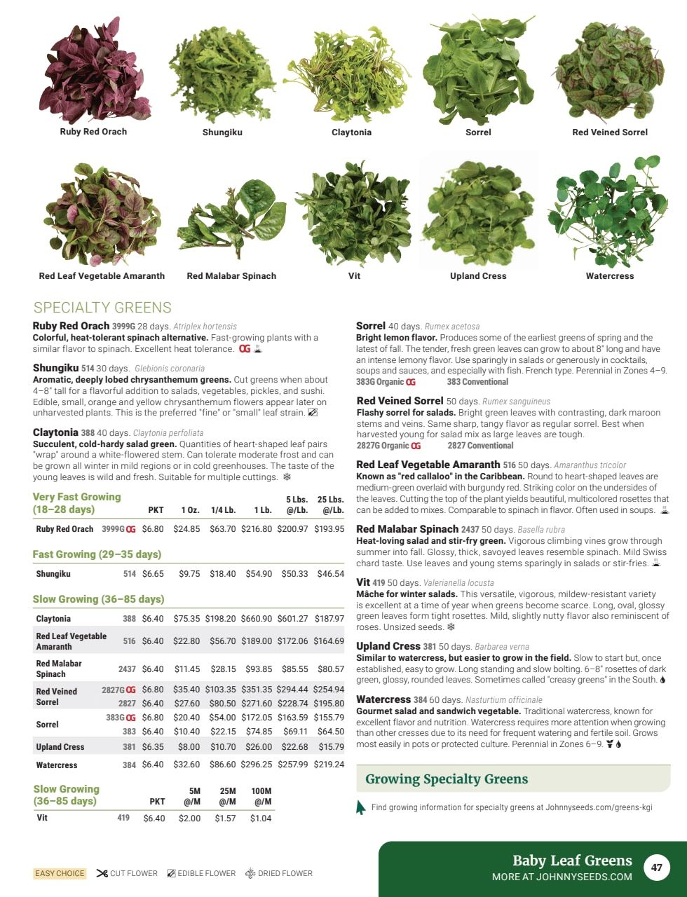 Johnny's Selected Seeds Master Catalog Weekly Ad January 1 - December 31, 2026