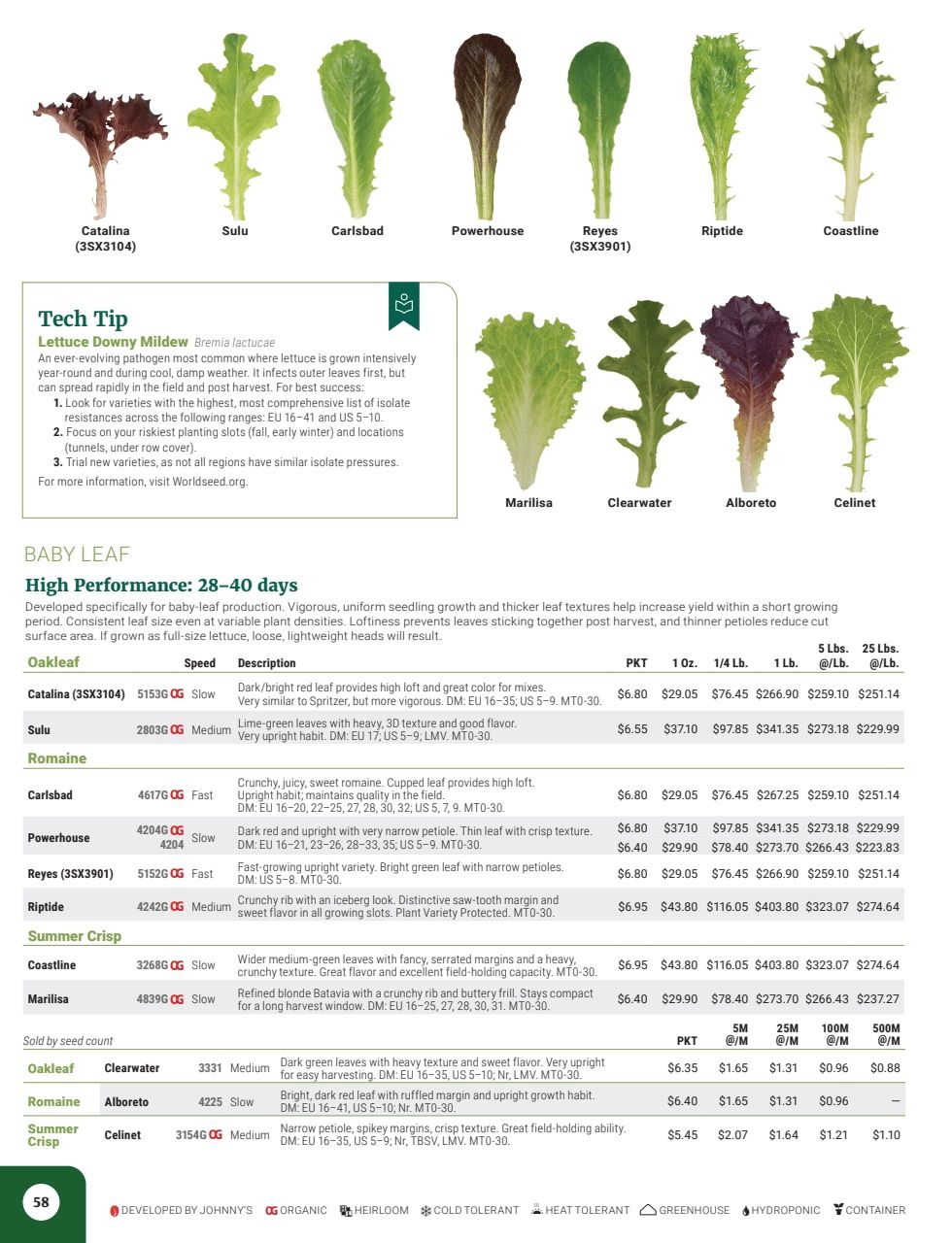 Johnny's Selected Seeds Master Catalog Weekly Ad January 1 - December 31, 2026