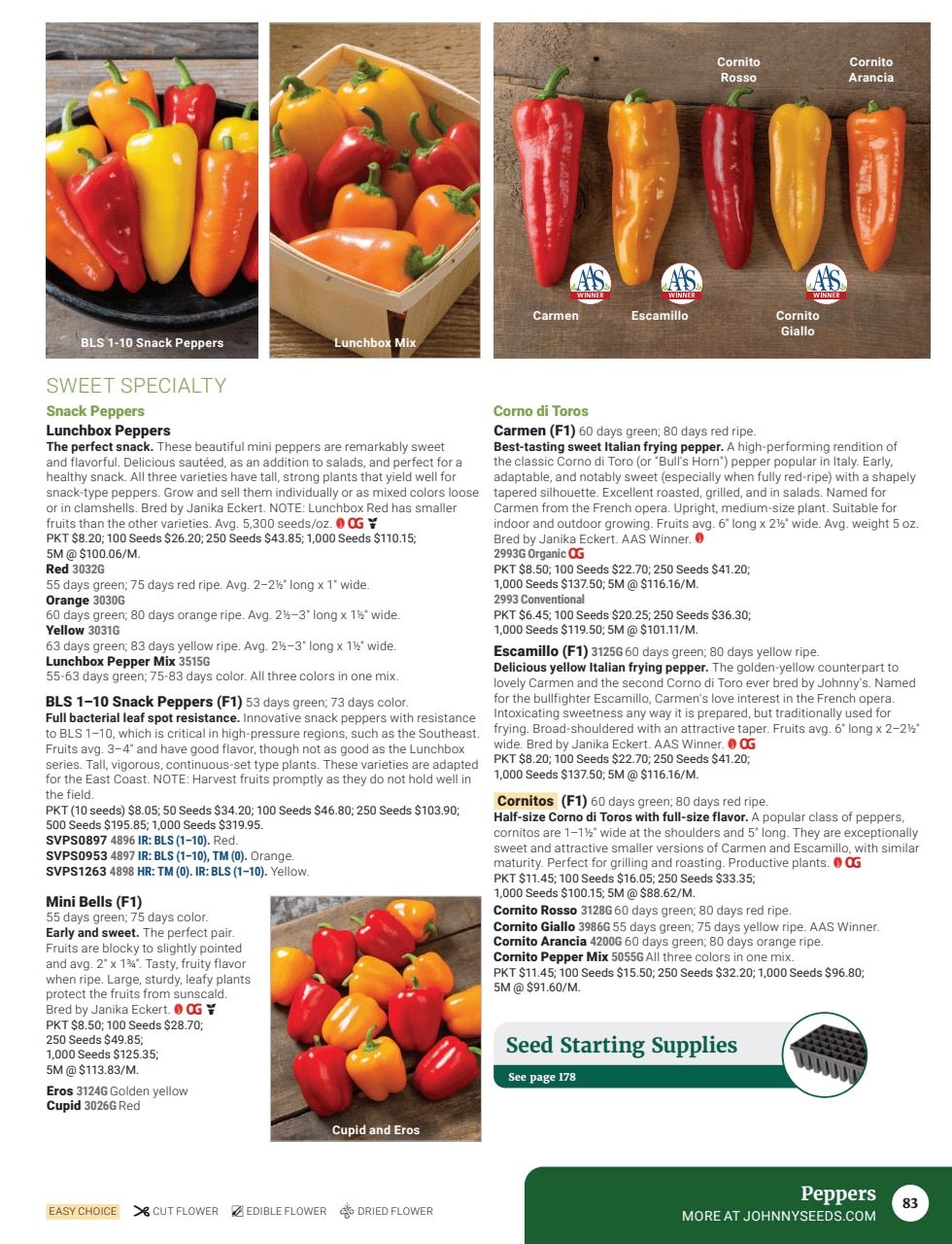 Johnny's Selected Seeds Master Catalog Weekly Ad January 1 - December 31, 2026