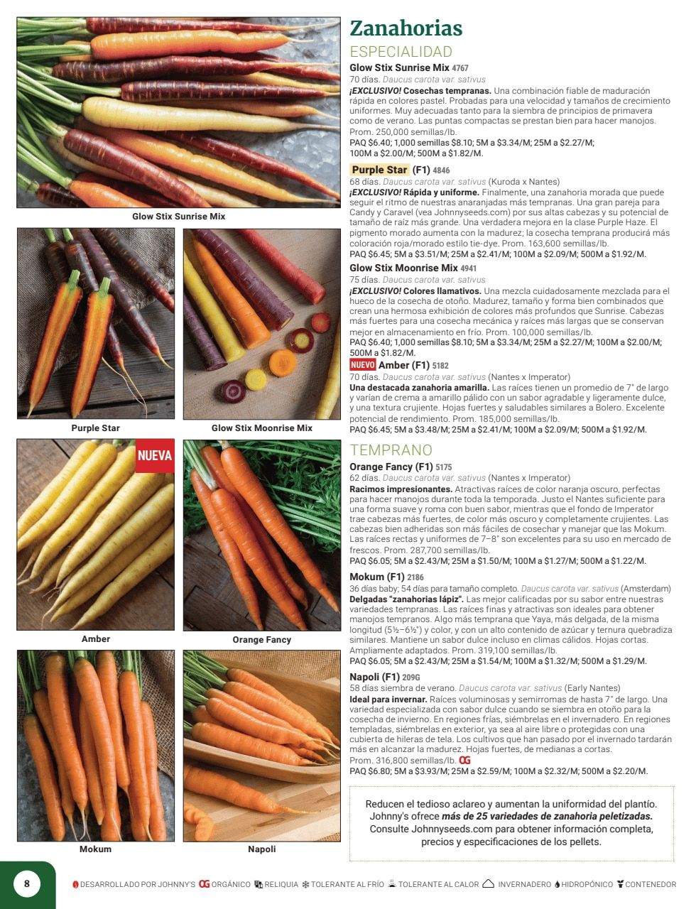Johnny's Selected Seeds Spanish Catalog Weekly Ad January 1 - December 31, 2026
