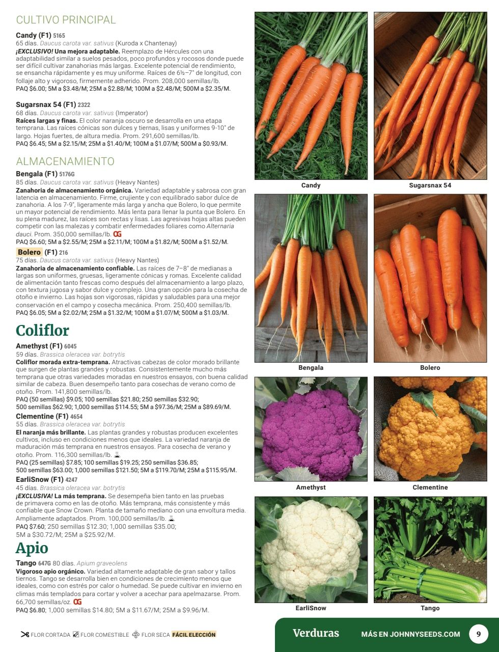 Johnny's Selected Seeds Spanish Catalog Weekly Ad January 1 - December 31, 2026
