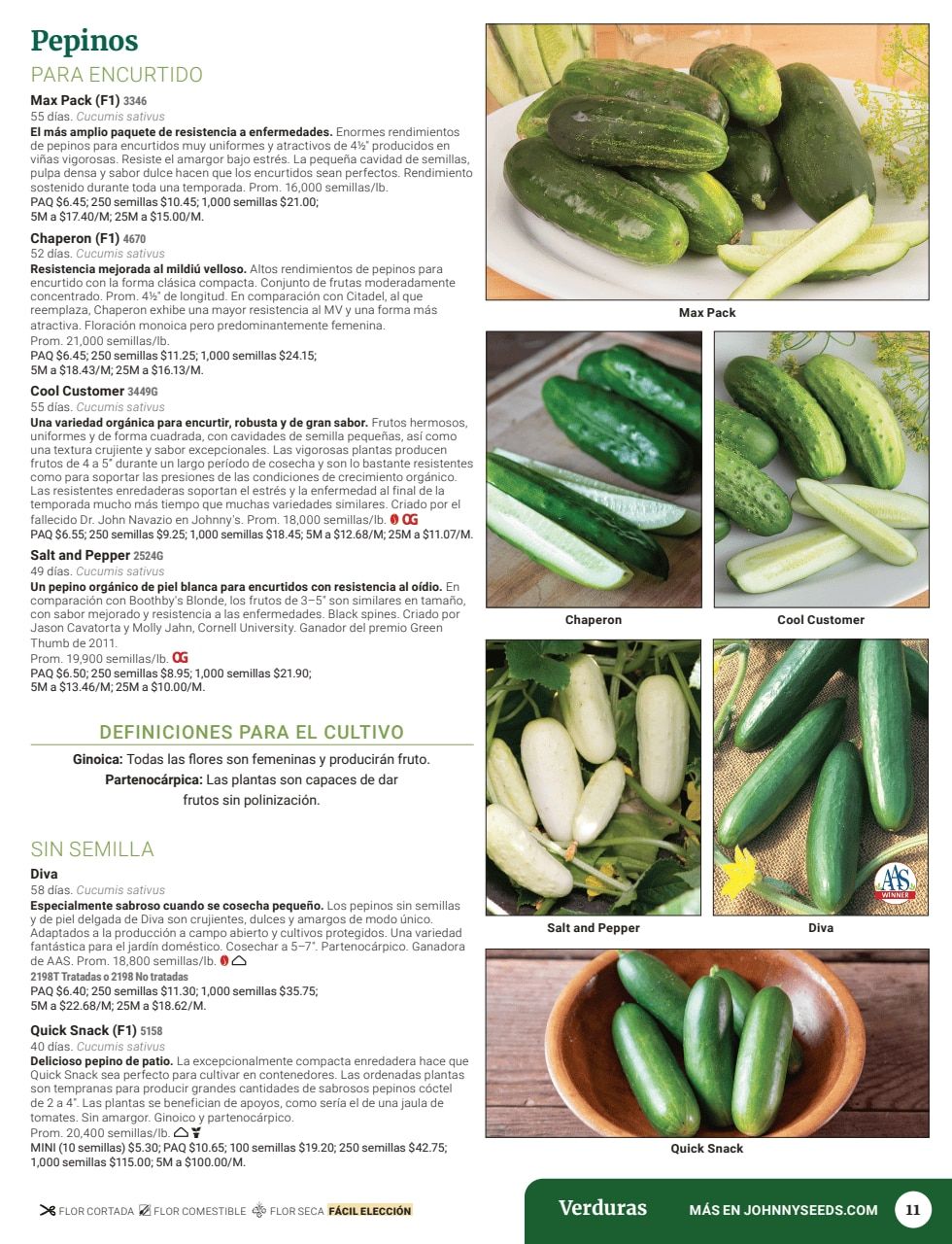 Johnny's Selected Seeds Spanish Catalog Weekly Ad January 1 - December 31, 2026