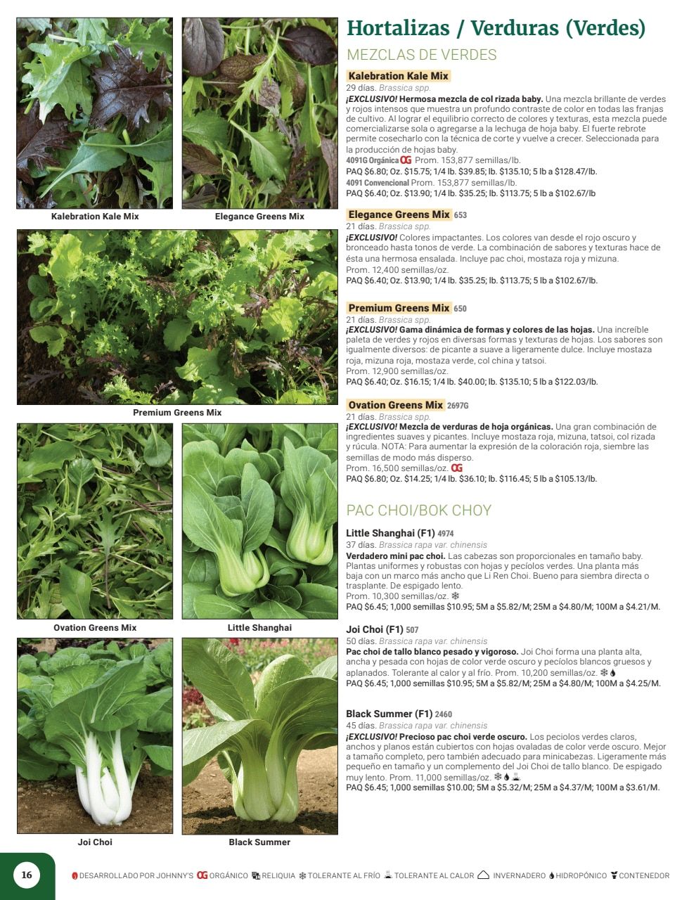 Johnny's Selected Seeds Spanish Catalog Weekly Ad January 1 - December 31, 2026