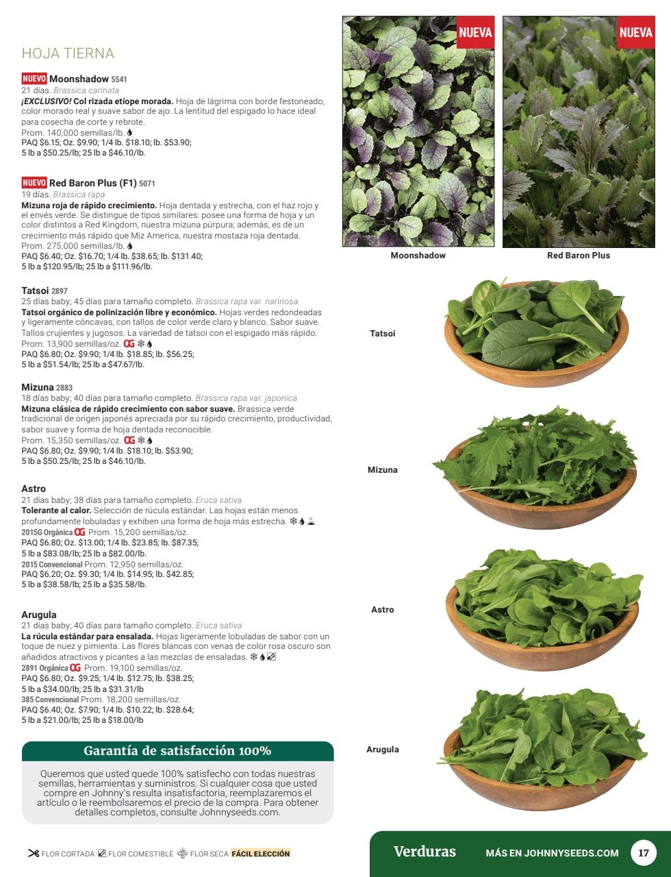Johnny's Selected Seeds Spanish Catalog Weekly Ad January 1 - December 31, 2026