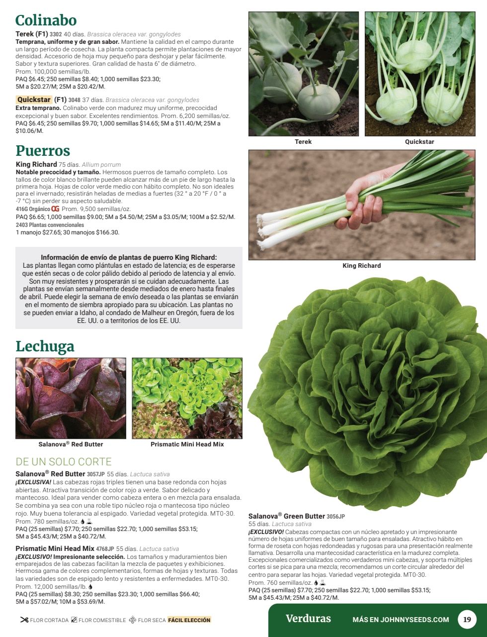 Johnny's Selected Seeds Spanish Catalog Weekly Ad January 1 - December 31, 2026
