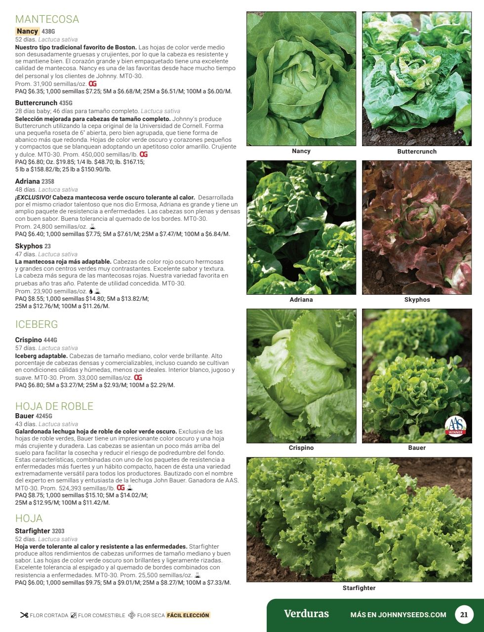 Johnny's Selected Seeds Spanish Catalog Weekly Ad January 1 - December 31, 2026