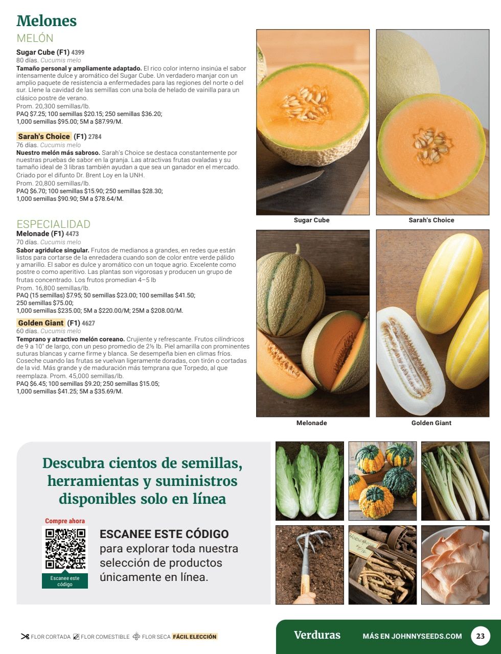 Johnny's Selected Seeds Spanish Catalog Weekly Ad January 1 - December 31, 2026