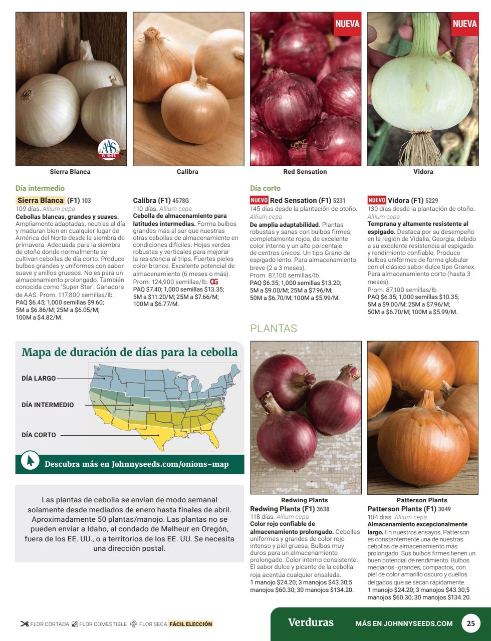 Johnny's Selected Seeds Spanish Catalog Weekly Ad January 1 - December 31, 2026