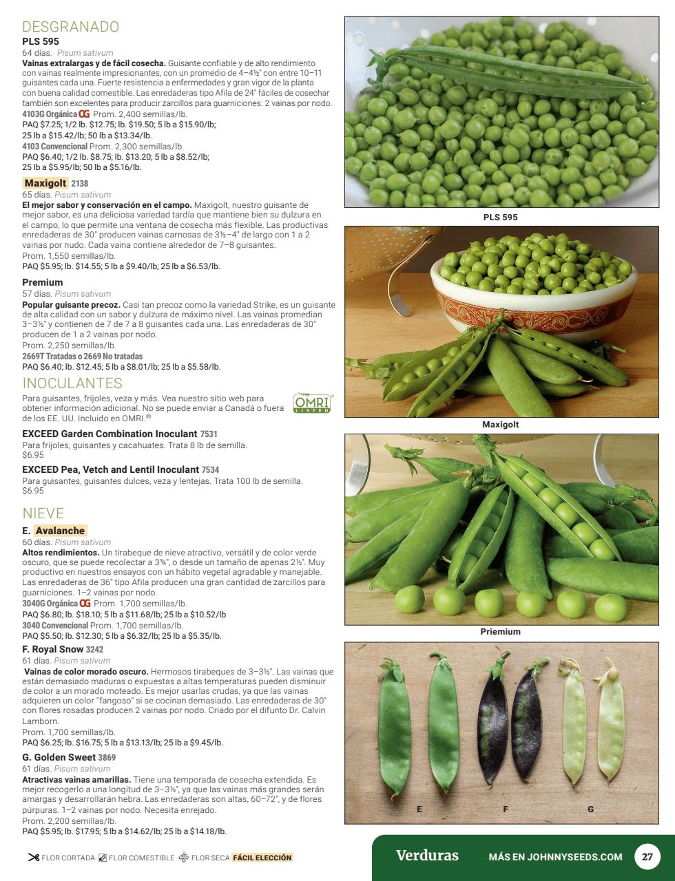 Johnny's Selected Seeds Spanish Catalog Weekly Ad January 1 - December 31, 2026