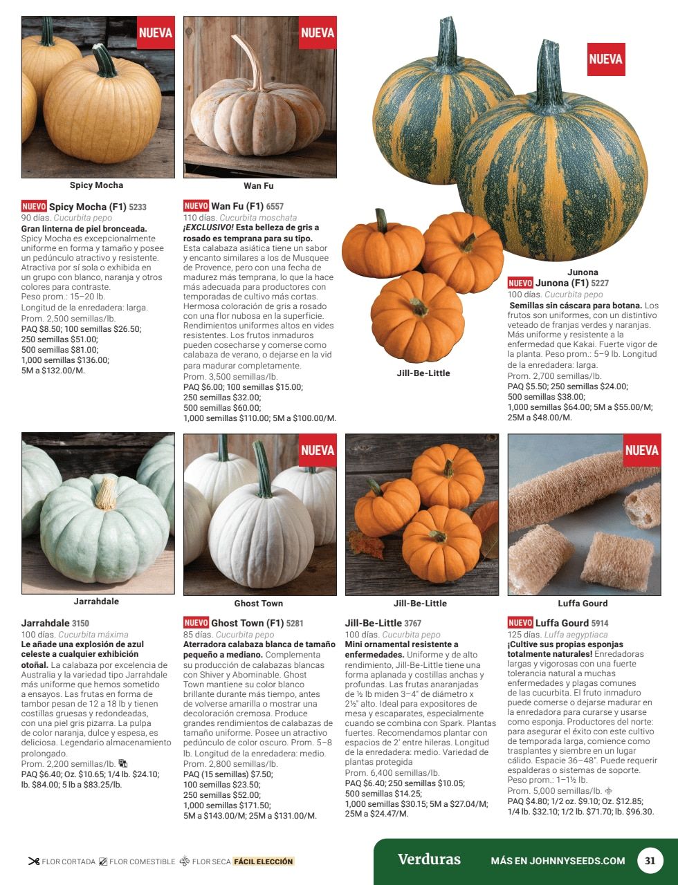 Johnny's Selected Seeds Spanish Catalog Weekly Ad January 1 - December 31, 2026