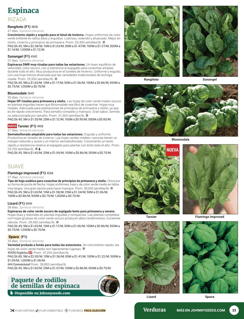 Johnny's Selected Seeds Spanish Catalog Weekly Ad January 1 - December 31, 2026