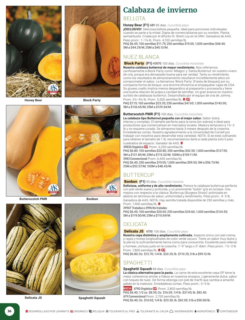 Johnny's Selected Seeds Spanish Catalog Weekly Ad January 1 - December 31, 2026