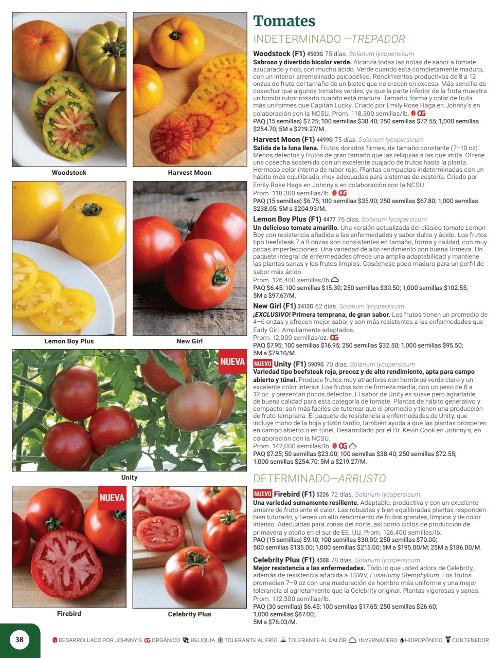 Johnny's Selected Seeds Spanish Catalog Weekly Ad January 1 - December 31, 2026